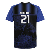 Custom Oceania Football NZ Auckland Rugby Jersey Minimal City Map Style LT9 - Polynesian Pride