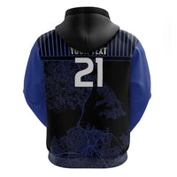 Custom Oceania Football NZ Auckland Zip Hoodie Minimal City Map Style LT9 - Polynesian Pride