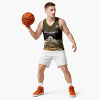 Custom Oceania Football NZ South Island Basketball Jersey Minimal Mount Cook Silhouette LT9 - Polynesian Pride