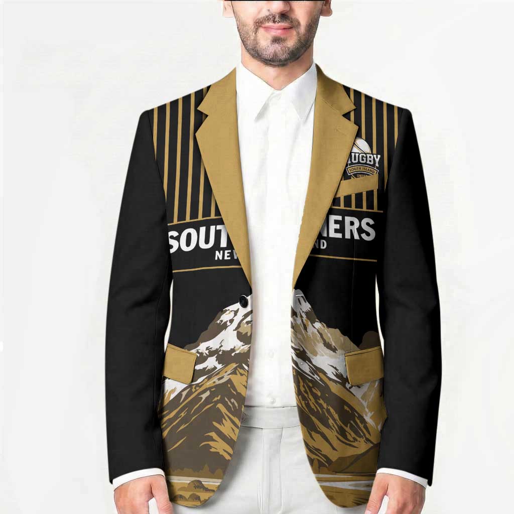 Custom Oceania Football NZ South Island Blazer Minimal Mount Cook Silhouette
