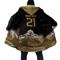 Custom Oceania Football NZ South Island Cloak Minimal Mount Cook Silhouette