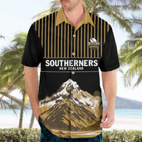 Custom Oceania Football NZ South Island Hawaiian Shirt Minimal Mount Cook Silhouette LT9 - Polynesian Pride