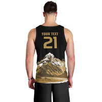 Custom Oceania Football NZ South Island Men Tank Top Minimal Mount Cook Silhouette