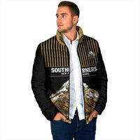 Custom Oceania Football NZ South Island Padded Jacket Minimal Mount Cook Silhouette