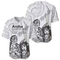 Aroha Maori Language Baseball Jersey Te Reo Maori Inspired Art LT9 - Polynesian Pride