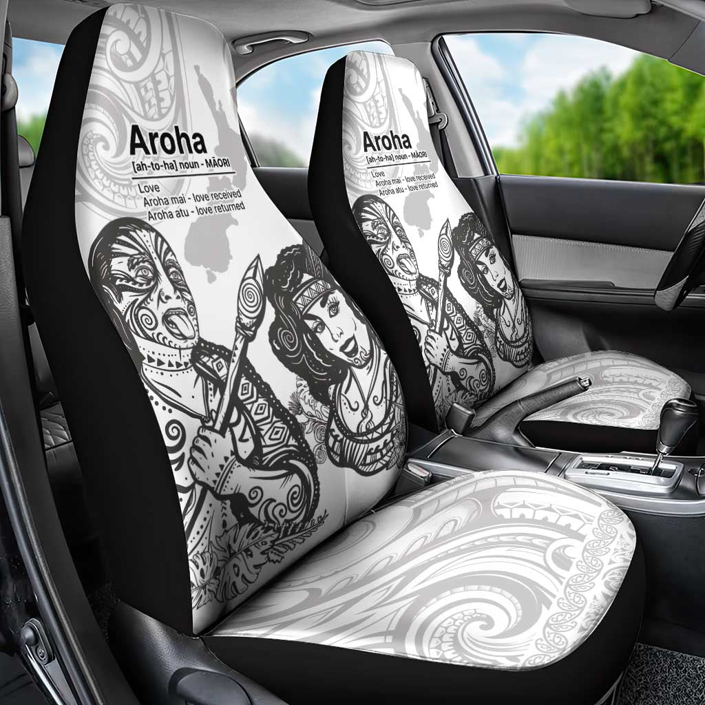 Aroha Maori Language Car Seat Cover Te Reo Maori Inspired Art LT9 - Polynesian Pride