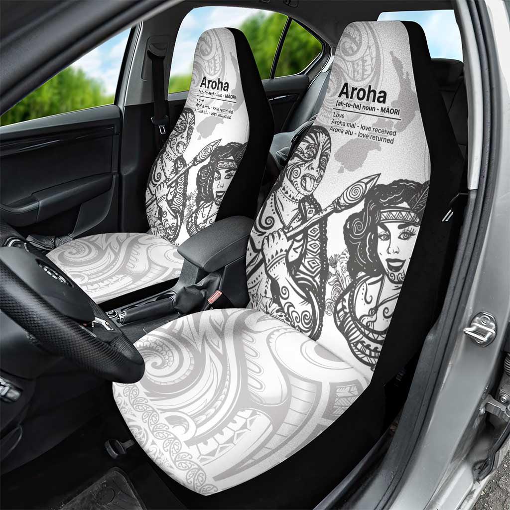 Aroha Maori Language Car Seat Cover Te Reo Maori Inspired Art LT9 - Polynesian Pride