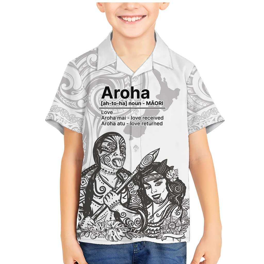 Aroha Maori Language Family Matching Mermaid Dress and Hawaiian Shirt Te Reo Maori Inspired Art