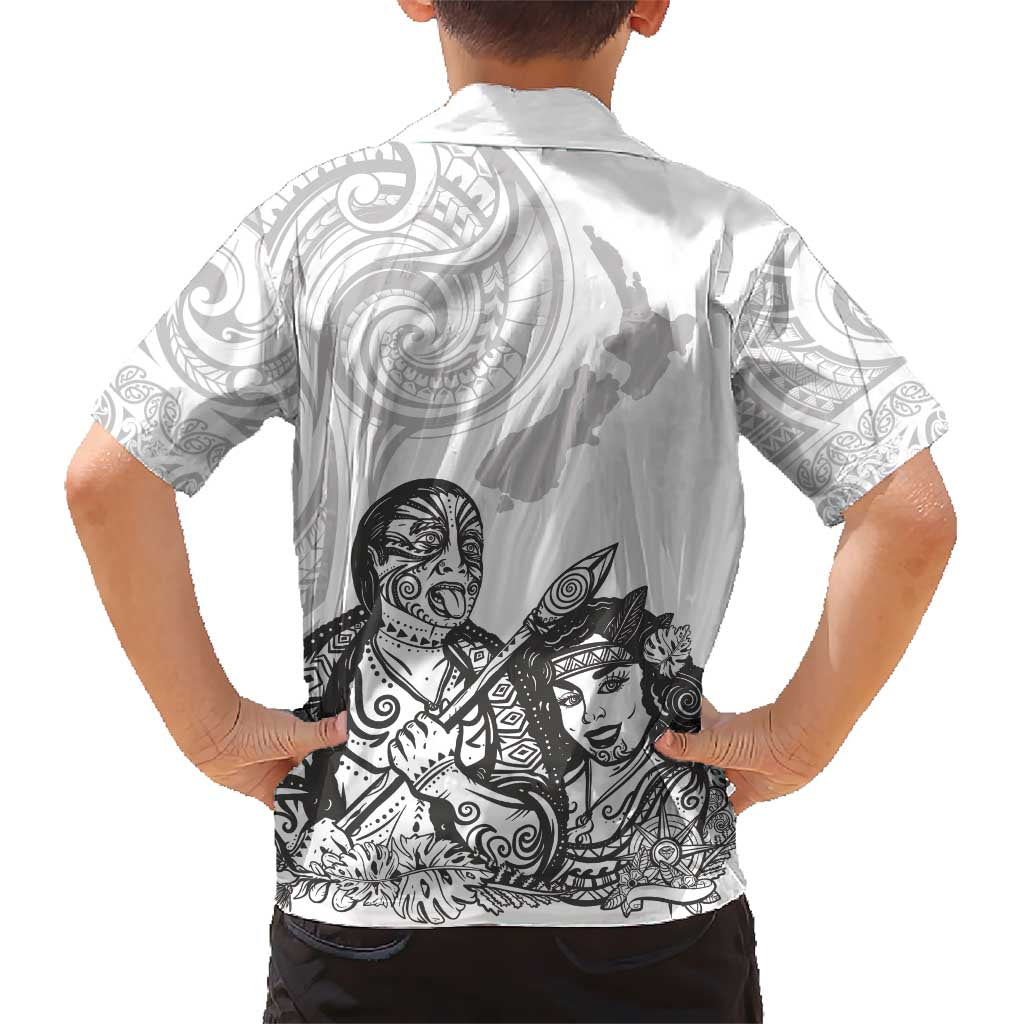 Aroha Maori Language Kid Hawaiian Shirt Te Reo Maori Inspired Art LT9 - Polynesian Pride