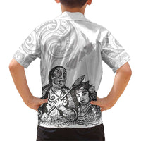 Aroha Maori Language Kid Hawaiian Shirt Te Reo Maori Inspired Art LT9 - Polynesian Pride