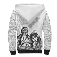 Aroha Maori Language Sherpa Hoodie Te Reo Maori Inspired Art