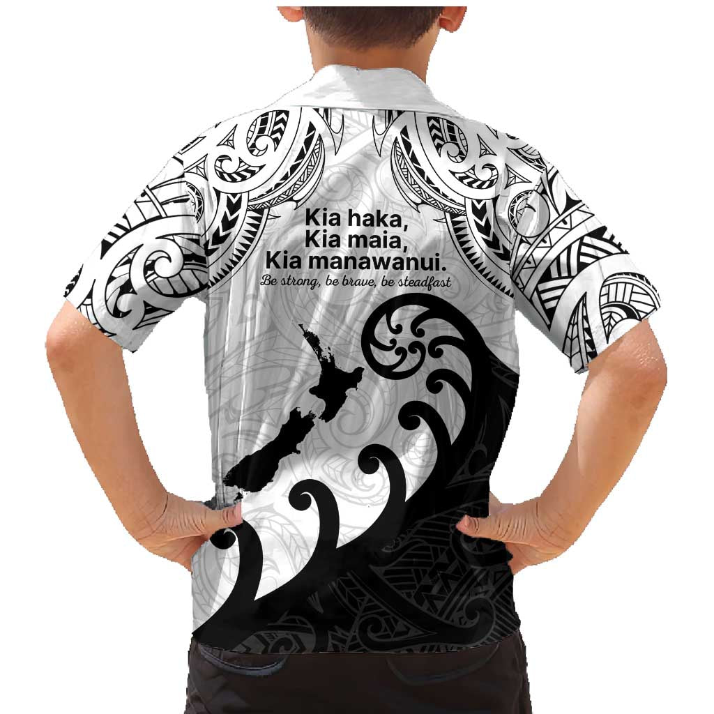 Kia Haka Maori language Family Matching Mermaid Dress and Hawaiian Shirt Te Reo Maori Inspired Art