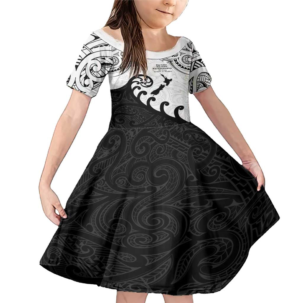 Kia Haka Maori language Family Matching Mermaid Dress and Hawaiian Shirt Te Reo Maori Inspired Art