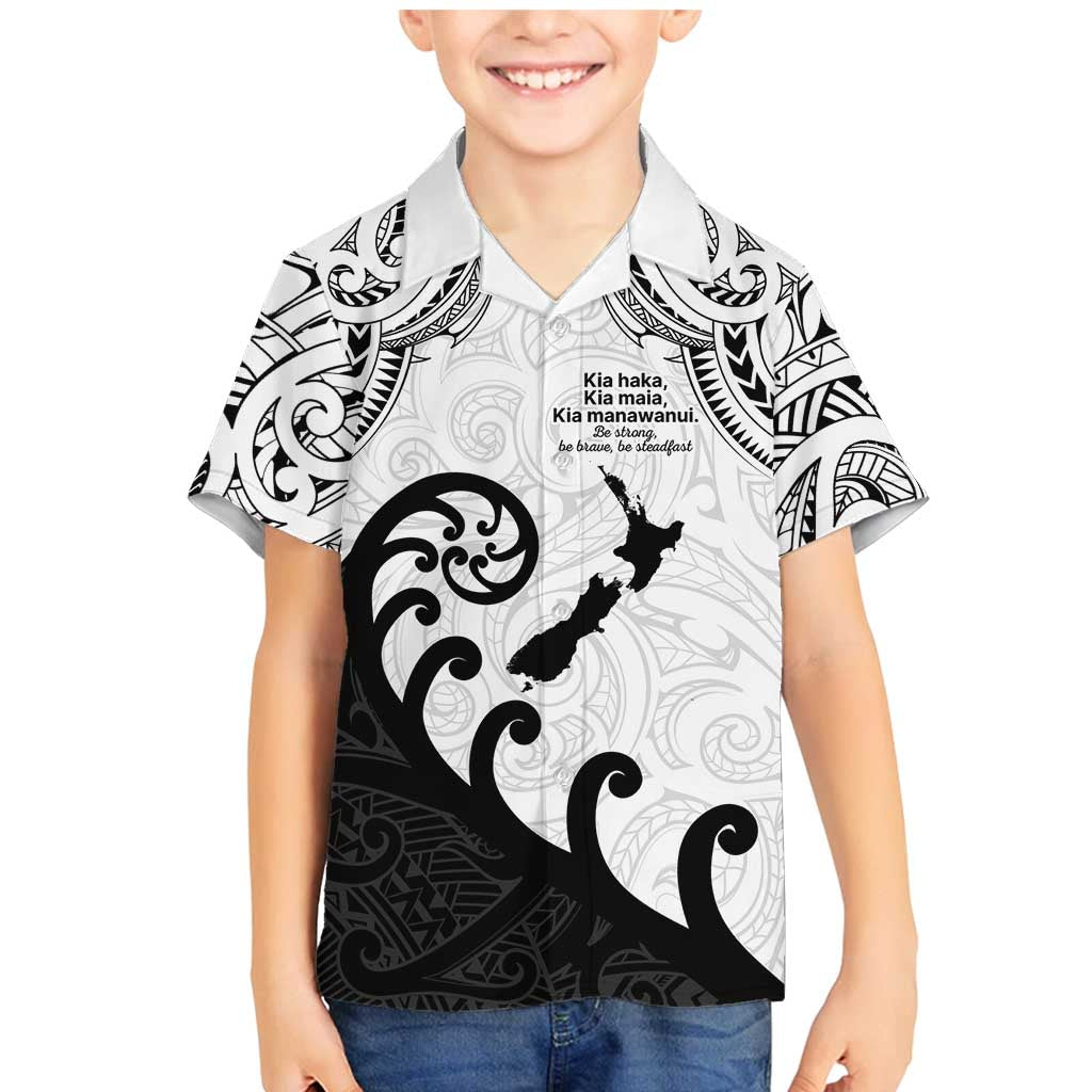 Kia Haka Maori language Family Matching Mermaid Dress and Hawaiian Shirt Te Reo Maori Inspired Art