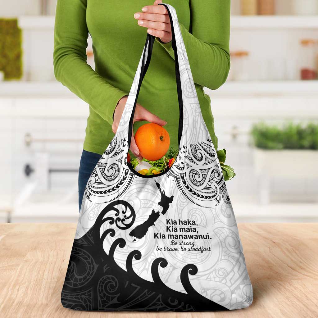 Kia Haka Maori language Grocery Bag Te Reo Maori Inspired Art