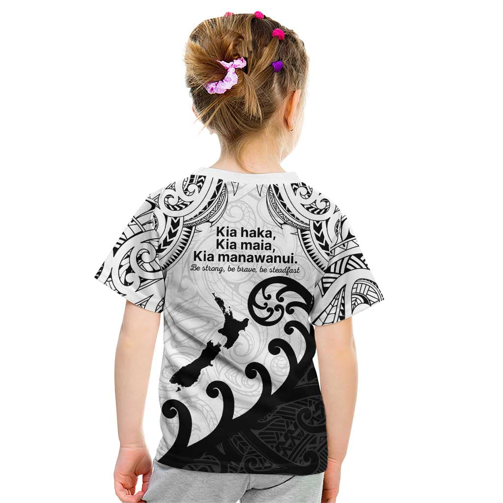 Kia Haka Maori language Kid T Shirt Te Reo Maori Inspired Art LT9 - Polynesian Pride