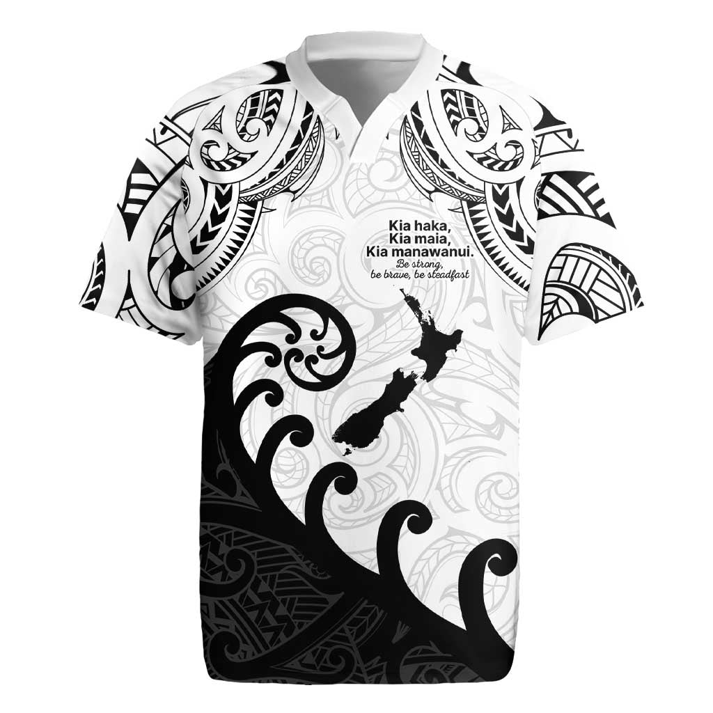 Kia Haka Maori language Rugby Jersey Te Reo Maori Inspired Art