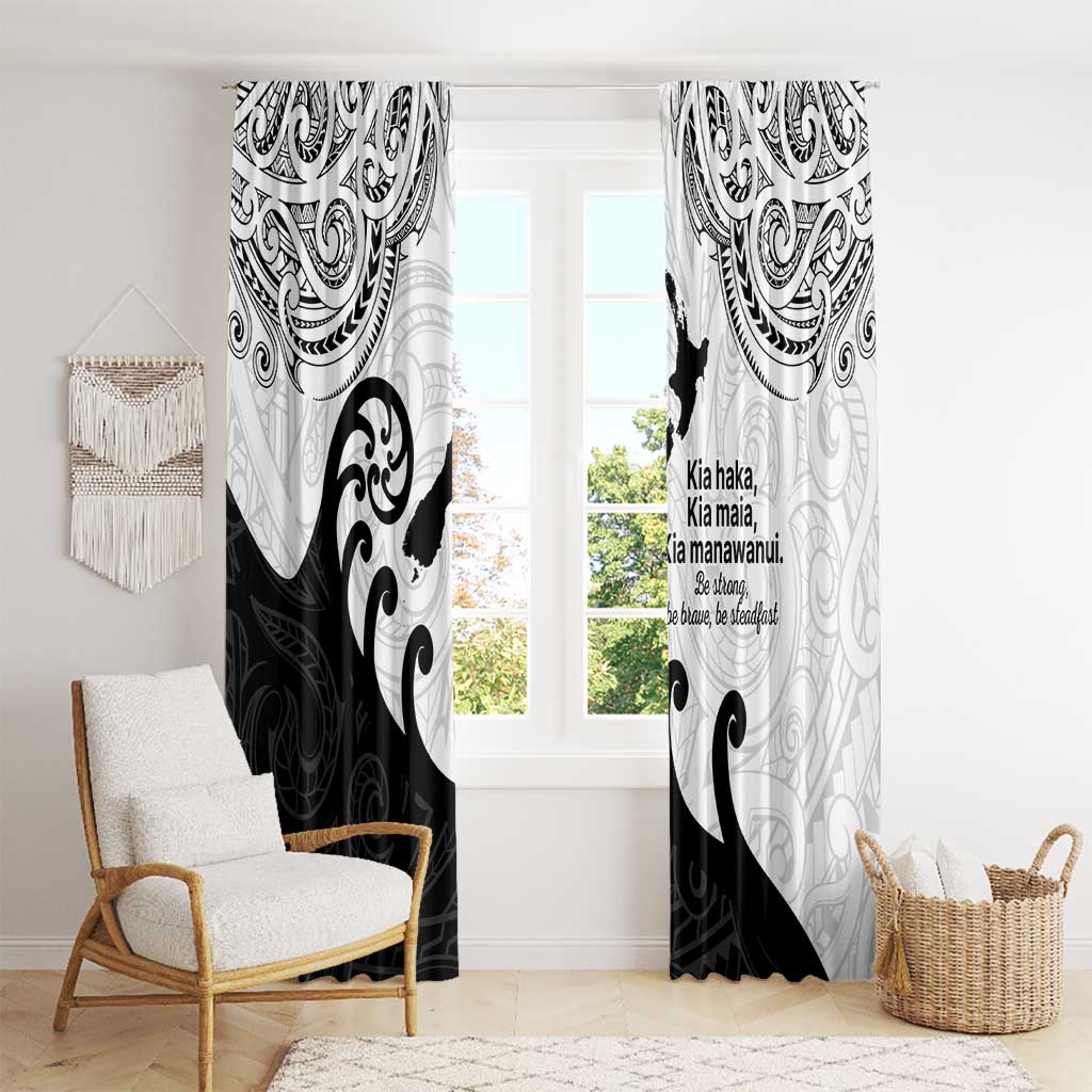 Kia Haka Maori language Window Curtain Te Reo Maori Inspired Art