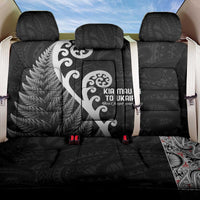 Kia Mau Ki To Ukaipo Back Car Seat Cover Te Reo Maori Koru Fern Art LT9 One Size Black - Polynesian Pride