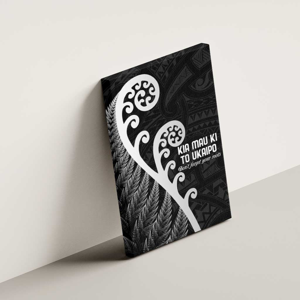 Kia Mau Ki To Ukaipo Canvas Wall Art Te Reo Maori Koru Fern Art