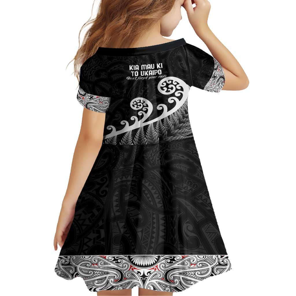 Kia Mau Ki To Ukaipo Family Matching Summer Maxi Dress and Hawaiian Shirt Te Reo Maori Koru Fern Art