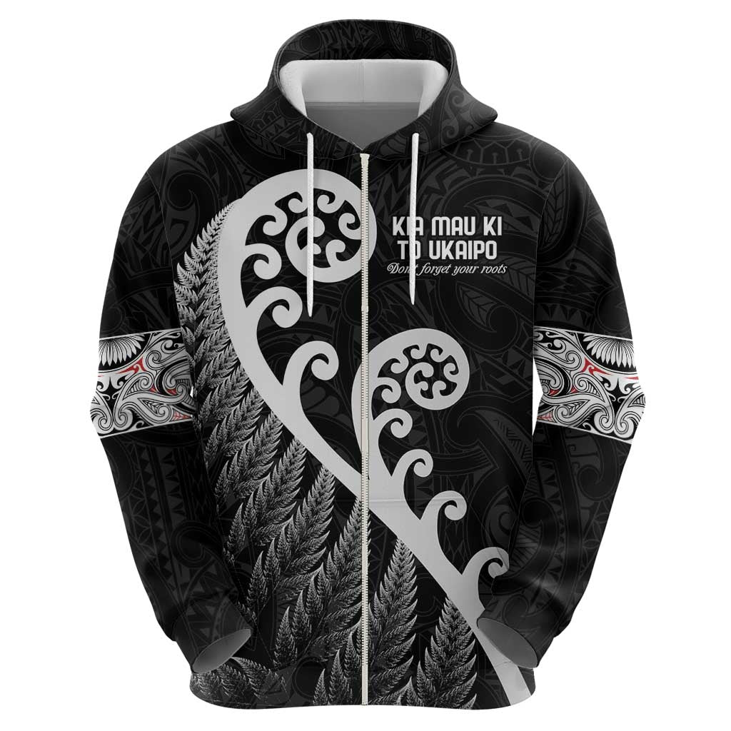 Kia Mau Ki To Ukaipo Hoodie Te Reo Maori Koru Fern Art