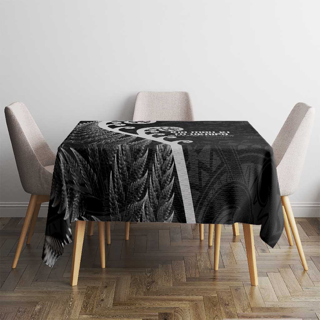 Kia Mau Ki To Ukaipo Tablecloth Te Reo Maori Koru Fern Art LT9 - Polynesian Pride