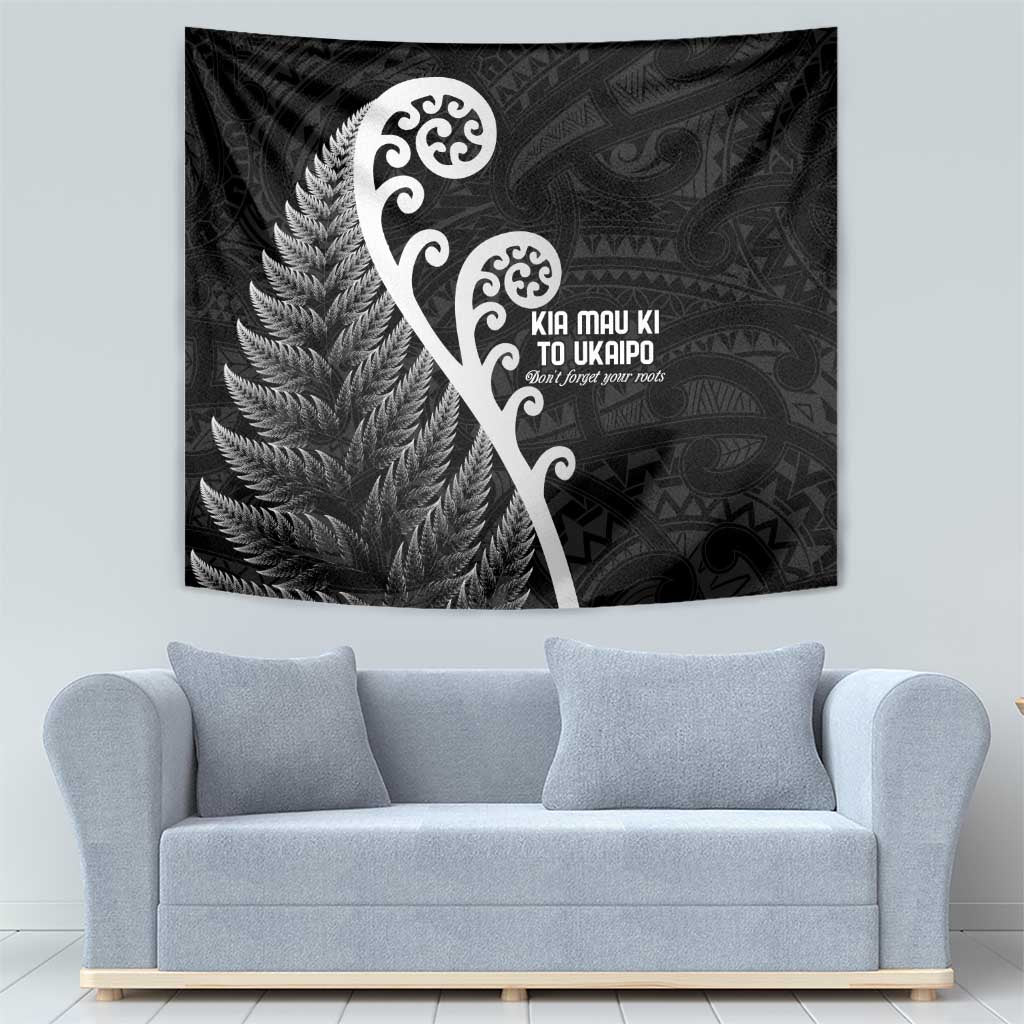 Kia Mau Ki To Ukaipo Tapestry Te Reo Maori Koru Fern Art LT9 - Polynesian Pride