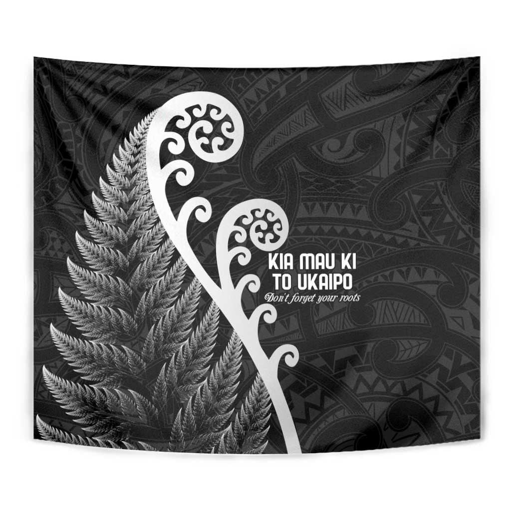 Kia Mau Ki To Ukaipo Tapestry Te Reo Maori Koru Fern Art LT9 - Polynesian Pride