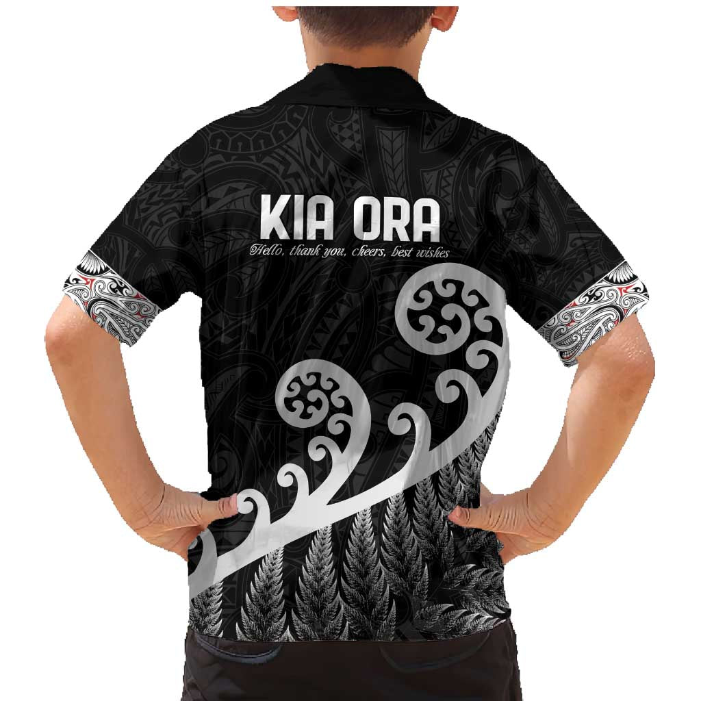 Kia Ora Maori Language Family Matching Mermaid Dress and Hawaiian Shirt Te Reo Maori Koru Fern Art