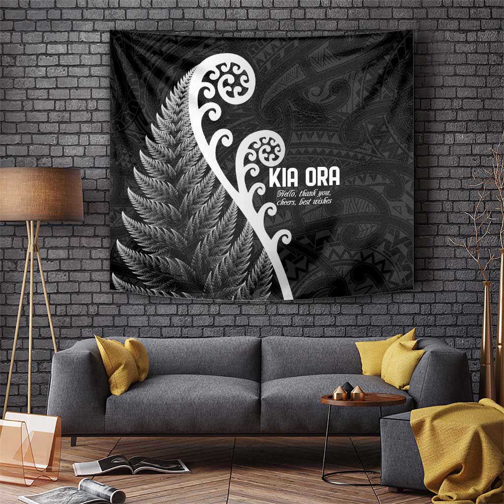 Kia Ora Maori Language Tapestry Te Reo Maori Koru Fern Art LT9 - Polynesian Pride