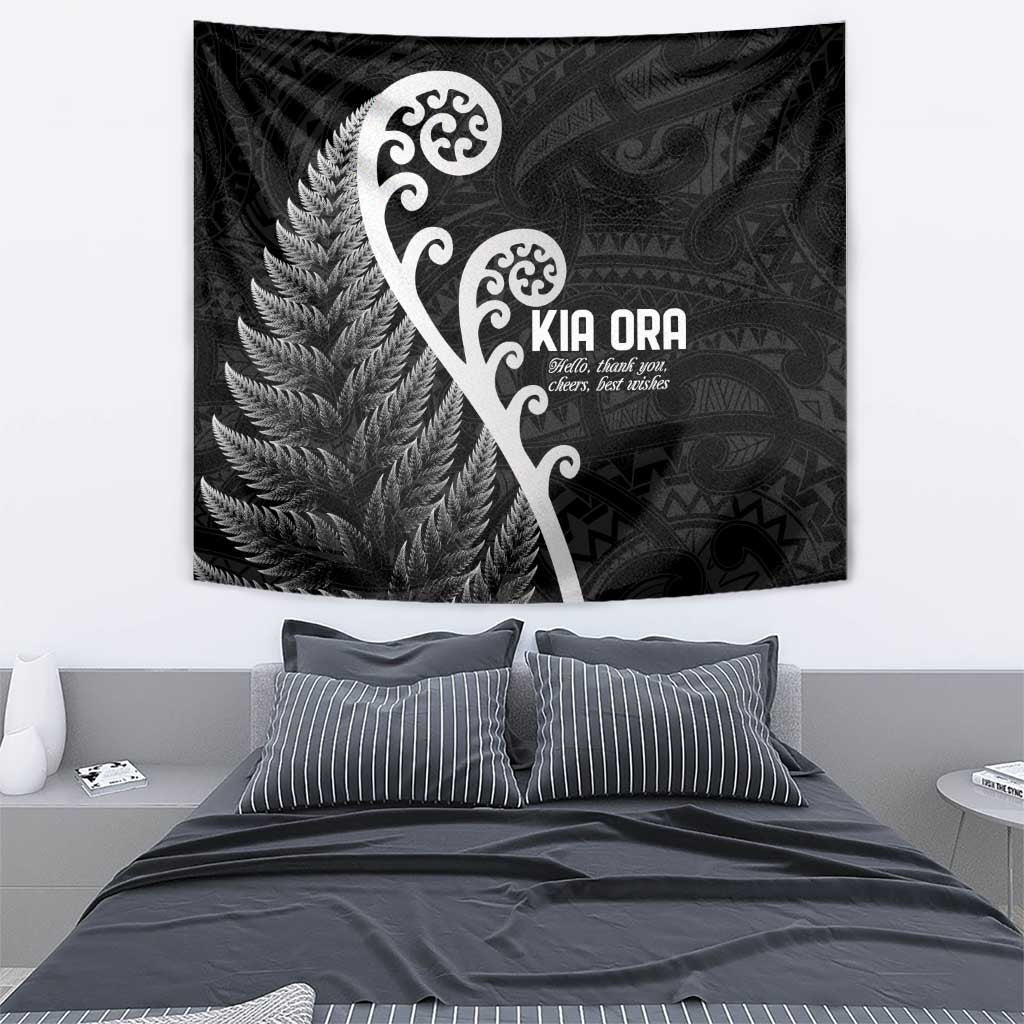 Kia Ora Maori Language Tapestry Te Reo Maori Koru Fern Art LT9 - Polynesian Pride