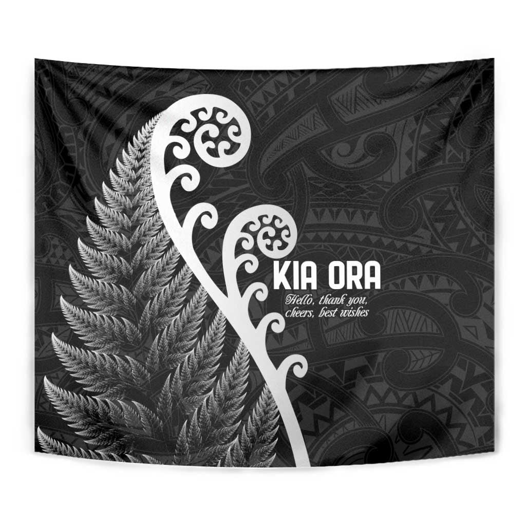 Kia Ora Maori Language Tapestry Te Reo Maori Koru Fern Art LT9 - Polynesian Pride