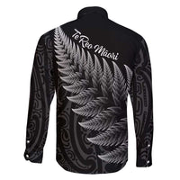 New Zealand Te Reo Māori Family Matching Summer Maxi Dress and Hawaiian Shirt Simple Black Fern