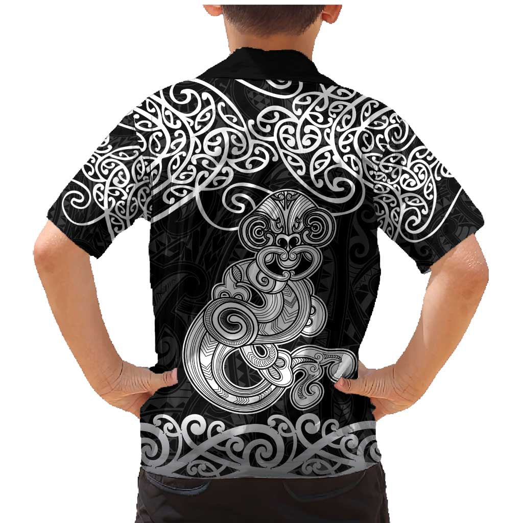 Te Reo Maori Tiki Inspired Art Family Matching Mermaid Dress and Hawaiian Shirt