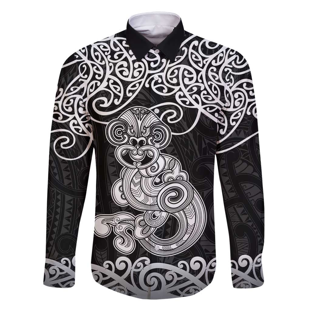 Te Reo Maori Tiki Inspired Art Family Matching Mermaid Dress and Hawaiian Shirt