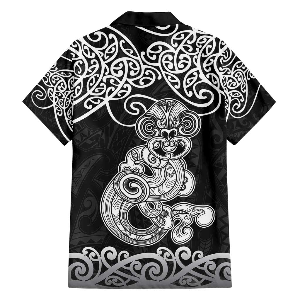 Te Reo Maori Tiki Inspired Art Family Matching Off Shoulder Maxi Dress and Hawaiian Shirt