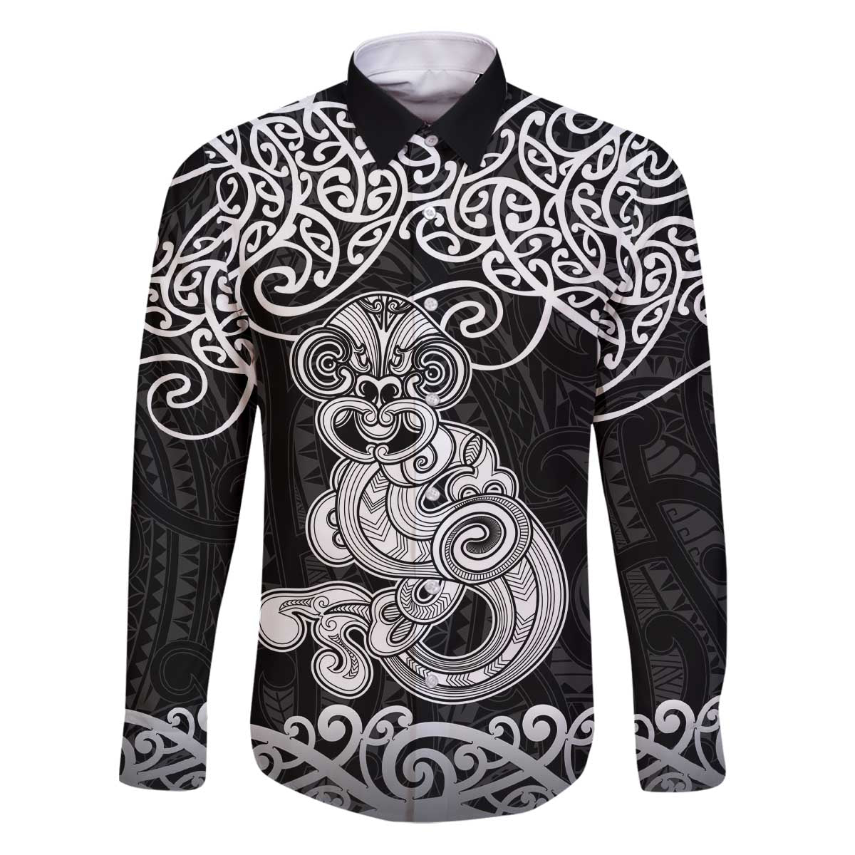 Te Reo Maori Tiki Inspired Art Family Matching Puletasi and Hawaiian Shirt