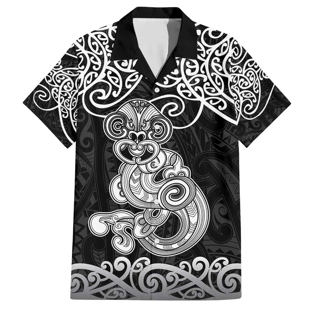 Te Reo Maori Tiki Inspired Art Family Matching Short Sleeve Bodycon Dress and Hawaiian Shirt