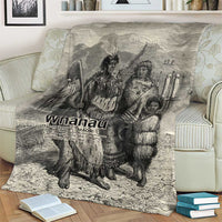 Whanau Maori Language Blanket Te Reo Maori Inspired Art