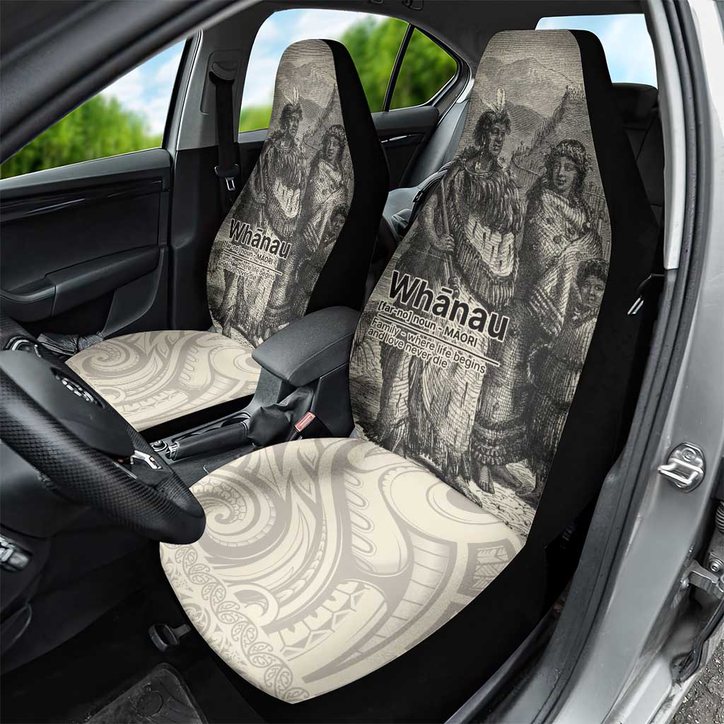 Whanau Maori Language Car Seat Cover Te Reo Maori Inspired Art LT9 - Polynesian Pride