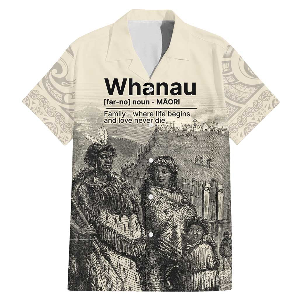Whanau Maori Language Family Matching Mermaid Dress and Hawaiian Shirt Te Reo Maori Inspired Art