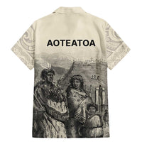 Whanau Maori Language Family Matching Mermaid Dress and Hawaiian Shirt Te Reo Maori Inspired Art