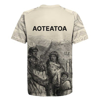 Whanau Maori Language Rugby Jersey Te Reo Maori Inspired Art