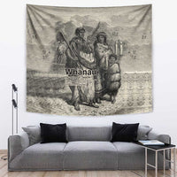 Whanau Maori Language Tapestry Te Reo Maori Inspired Art LT9 Nude - Polynesian Pride