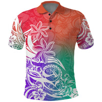 Polynesian Sunset Plumeria Polo Shirt Pacific Island Tribal Blossom Style LT9 Blossom - Polynesian Pride