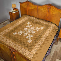 Hawaiian Quilt Block Design Quilt Gold Hawaii Culture Motifs - Polynesian Pride