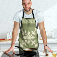 Hawaiian Quilt Block Design Apron Lime Hawaii Culture Motifs - Polynesian Pride