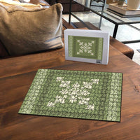 Hawaiian Quilt Block Design Puzzle Lime Hawaii Culture Motifs - Polynesian Pride