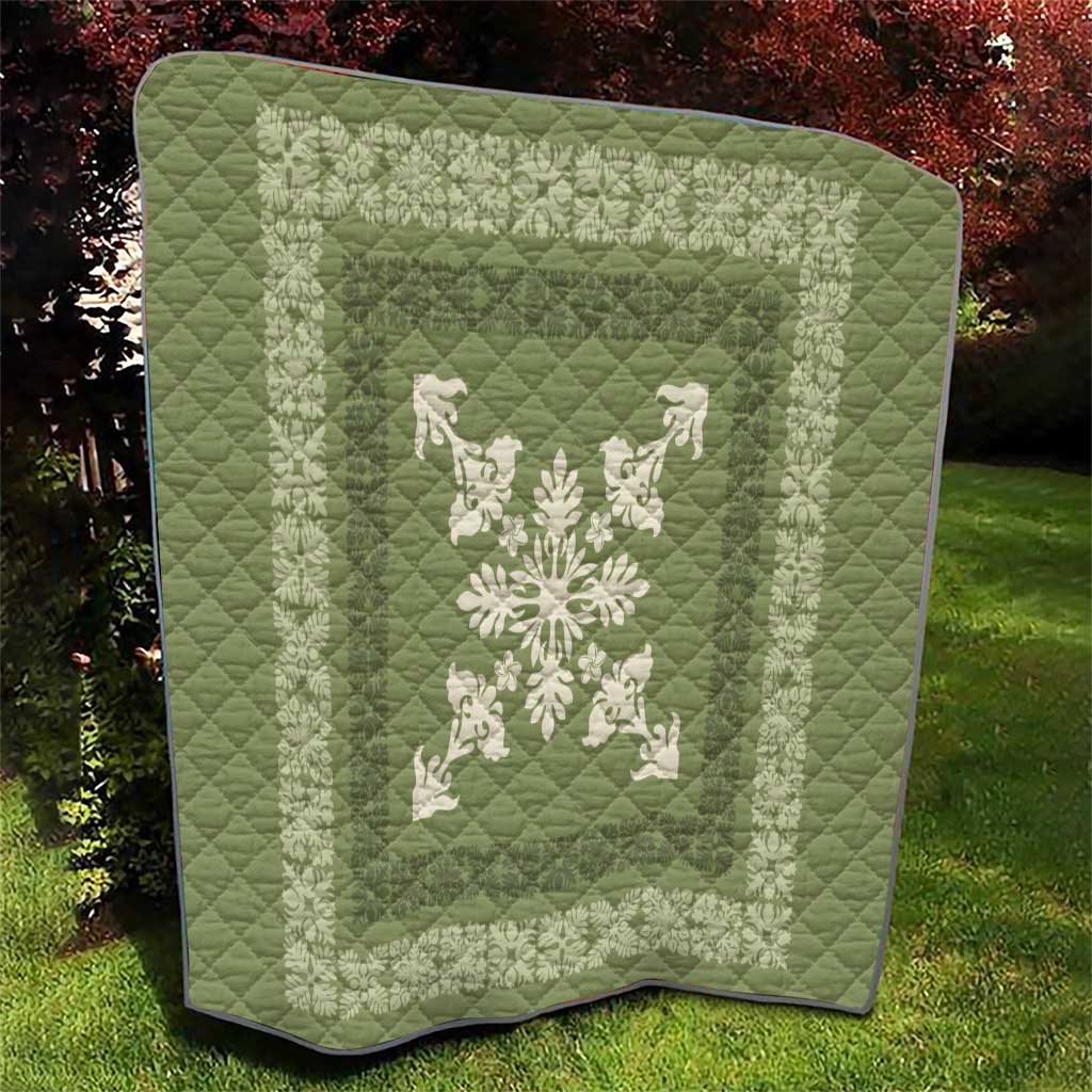 Hawaiian Quilt Block Design Quilt Lime Hawaii Culture Motifs - Polynesian Pride